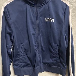 NASA track jacket navy blue size small